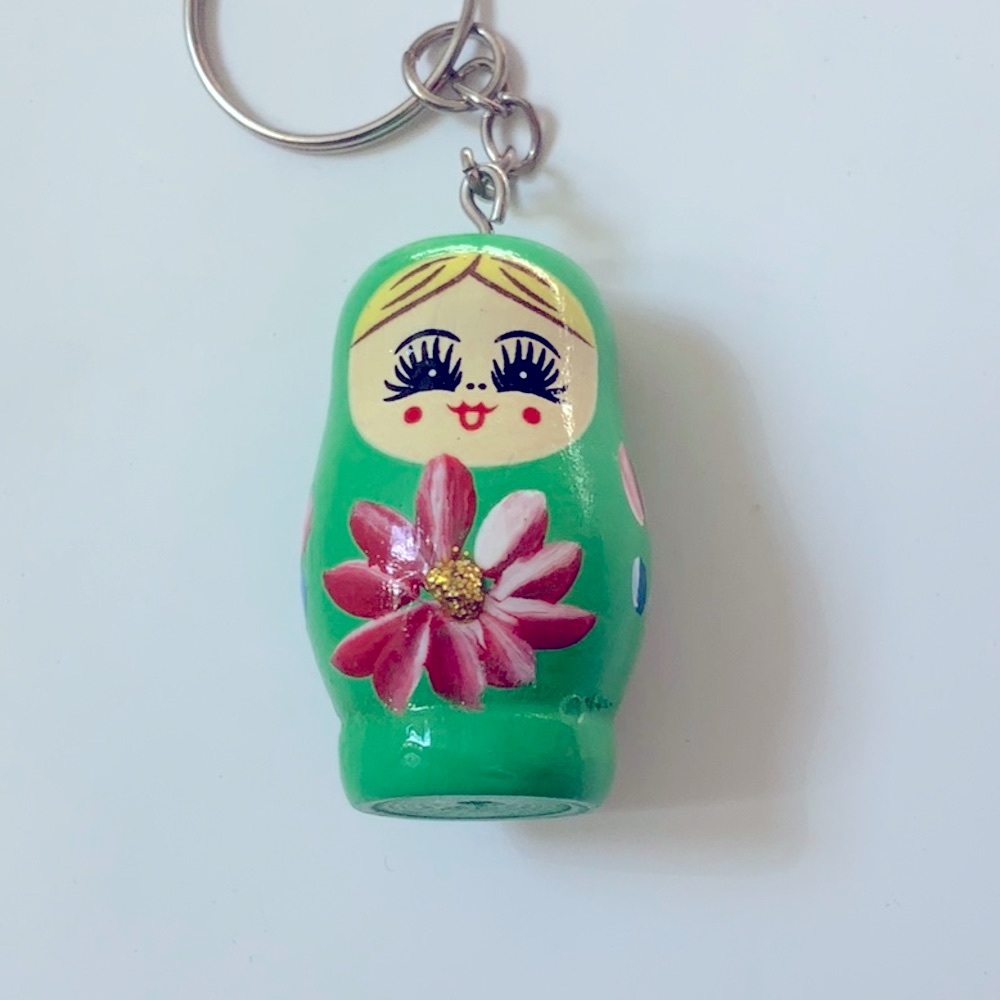 Vintage Russian Doll Keychain